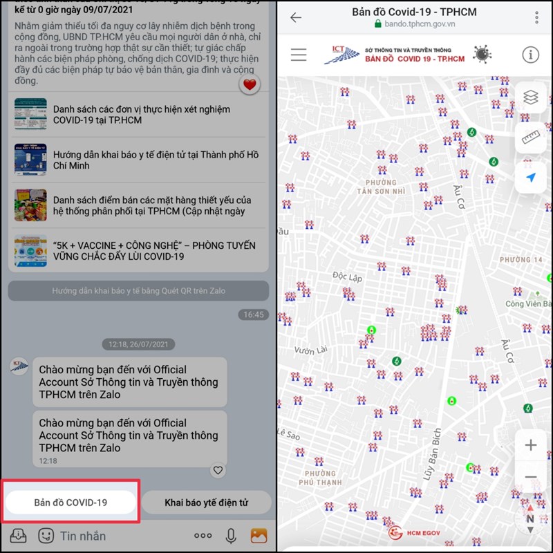Xem bản đồ Covid-19 để chủ động trong việc phòng tránh dịch bệnh ngay tại nhà