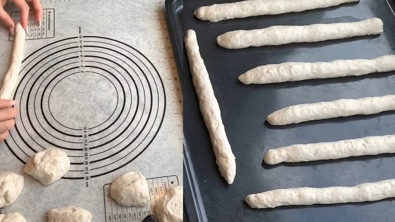 Shaping the dough