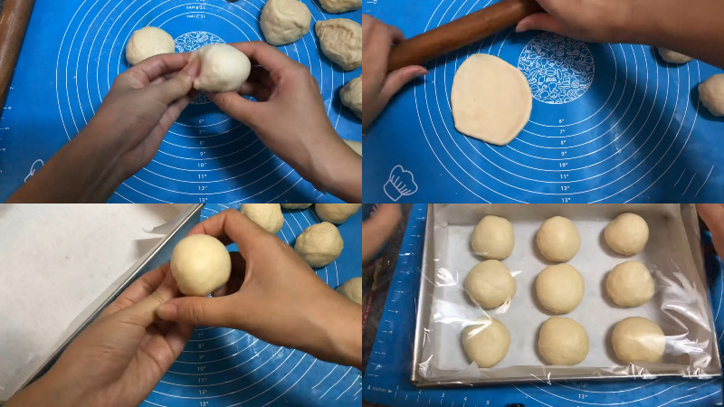 Nhào bột và tạo hình cho bánh