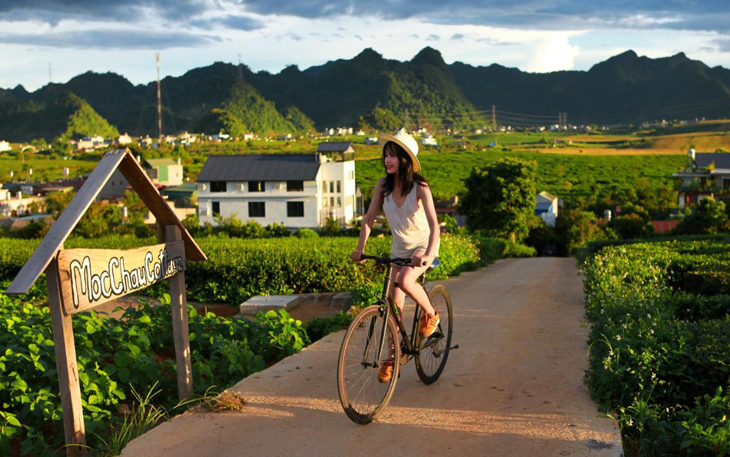 Chinh phục núi rừng Mộc Châu bằng xe đạp