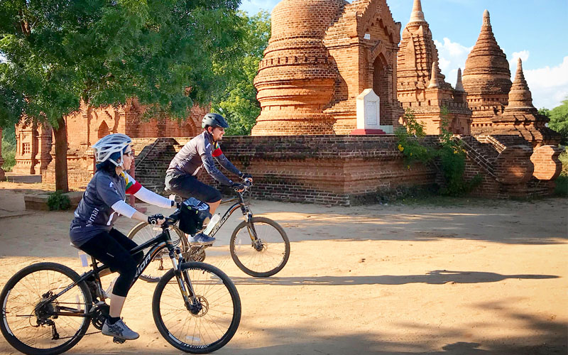 Xe đạp ở Bagan