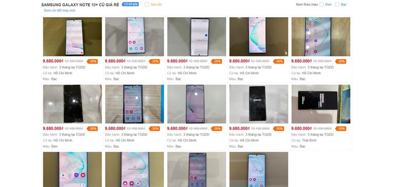 Samsung Galaxy Note 10+ cũ