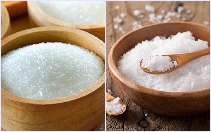 Bột ngọt, muối nên hạn chế sử dụng để tránh gây tăng cân
