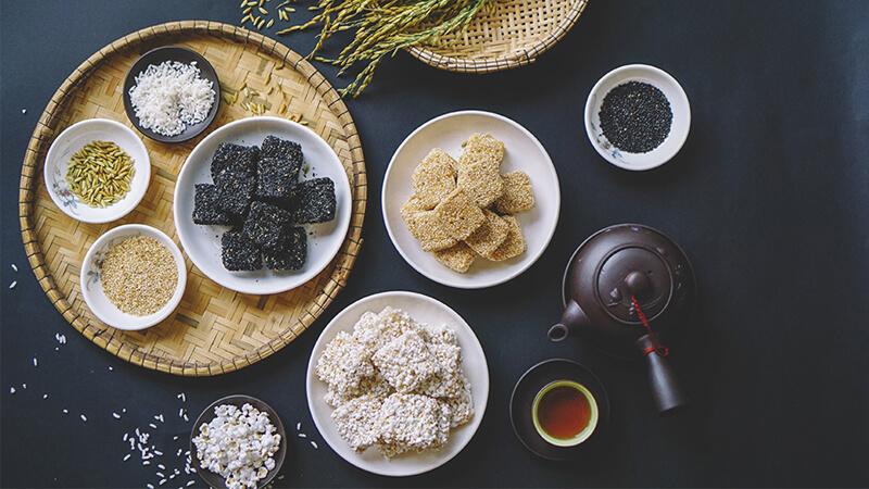 How to make black sesame cake (black sesame) as a simple and nutritious snack