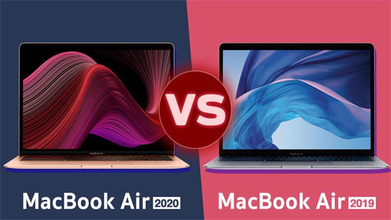 MacBook Air 2019 và MacBook Air 2020 đều có màn hình cải tiến với công nghệ True Tone