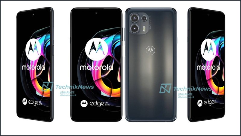 Ảnh render Motorola Edge 20 Lite Ảnh render Motorola Edge 20 Lite