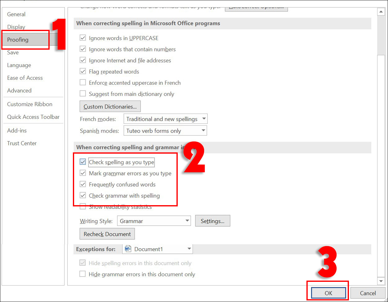 Tắt sửa lỗi chính tả trong Word 2019 - Hướng dẫn chi tiết và đơn giản
