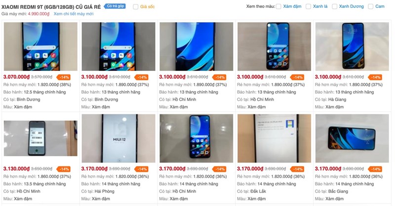 Redmi 9T đổi trả đại hạ giá, sắm ngay vì rẻ hơn máy mới tận cả triệu