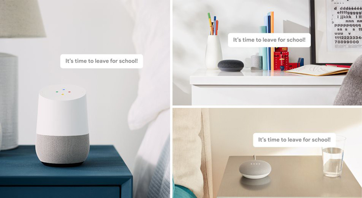 Google Home giúp phát thông báo cho cả gia đình