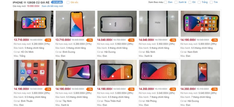 iPhone 11 128GB cũ giảm giá iPhone 11 128GB cũ giảm giá