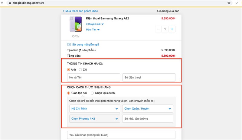 Galaxy A22 đang có những màu sắc nào và đặt mua sẽ có khuyến mãi gì?