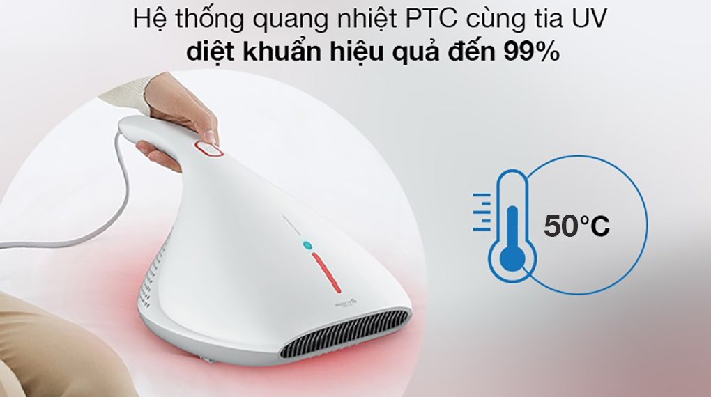 Máy hút bụi tiêu diệt 99.9% các loại vi khuẩn bằng tia UV