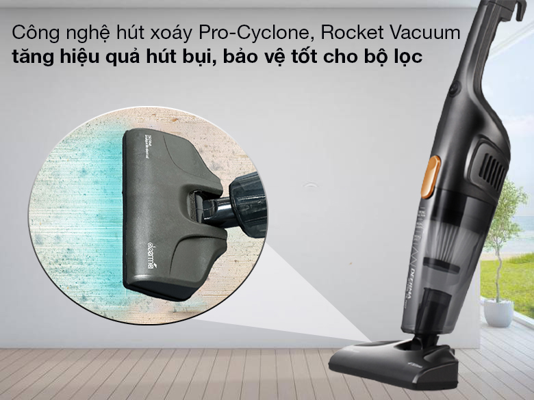 Thiết bị hút sạch bụi bẩn với công nghệ hút xoáy Pro-Cyclone, Rocket Vacuum Thiết bị hút sạch bụi bẩn với công nghệ hút xoáy Pro-Cyclone, Rocket Vacuum