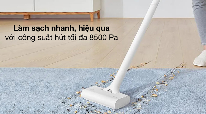 Máy hút bụi tiết kiệm thời gian làm việc nhà với lực hút mạnh và công suất lớn