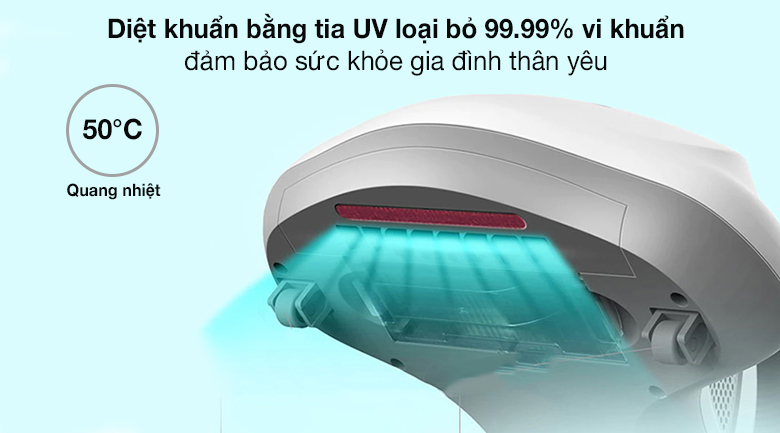Máy hút bụi tiêu diệt 99.9% các loại vi khuẩn bằng tia UV Máy hút bụi tiêu diệt 99.9% các loại vi khuẩn bằng tia UV