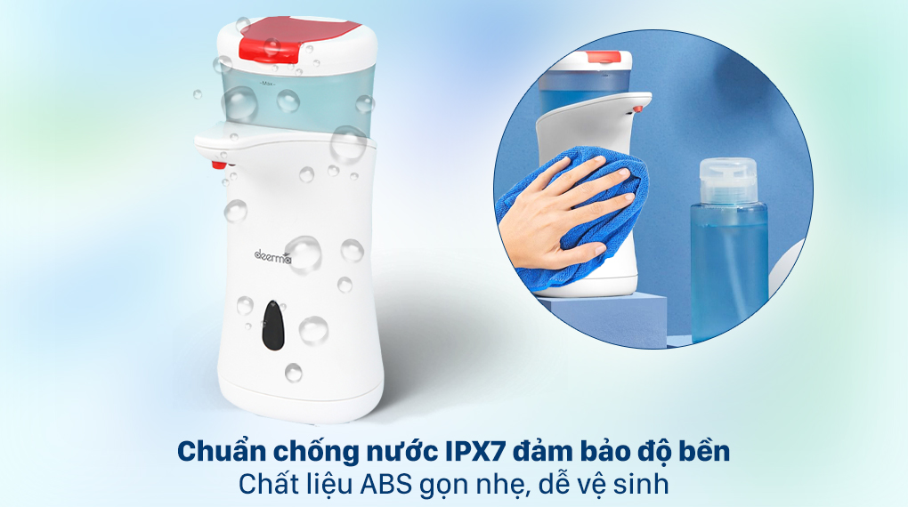 Máy còn có khả năng chống nước chuẩn IPX7