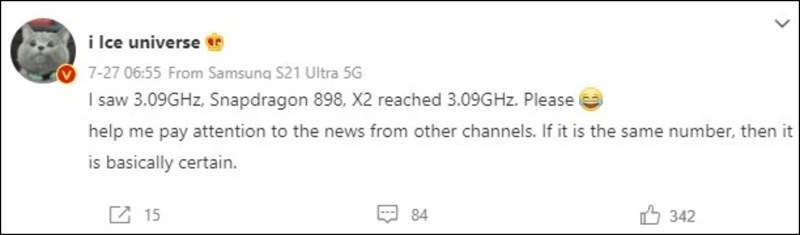 Chip Snapdragon 898 lộ thông tin Chip Snapdragon 898 lộ thông tin