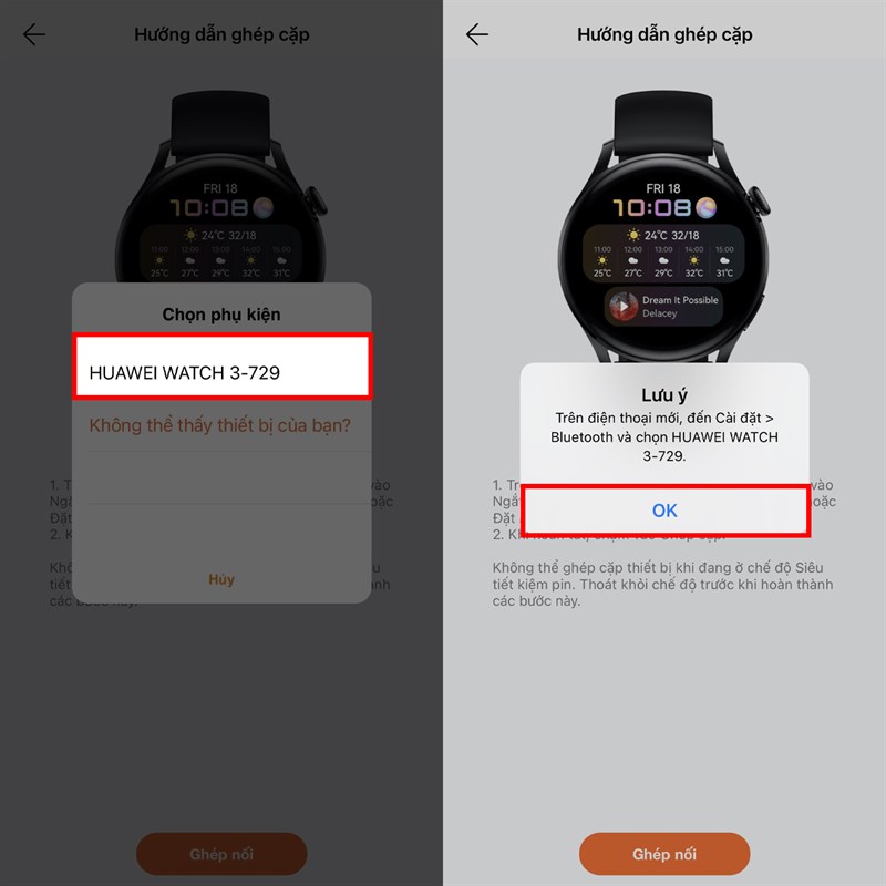 Cách kết nối Huawei Watch 3 với iPhone