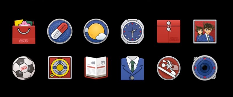 Các biểu tượng ứng dụng trên Reno6 Pro+ Detective Conan Edition