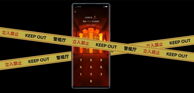 Giao diện màn hình khóa trên Reno6 Pro+ Detective Conan Edition