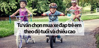 Tư vấn chọn mua xe đạp trẻ em theo độ tuổi và chiều cao