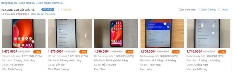 REALME C20 ĐỔI TRẢ REALME C20 ĐỔI TRẢ