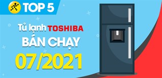 Top 5 Tủ lạnh Toshiba bán chạy nhất tháng 7/2021 tại Điện máy XANH