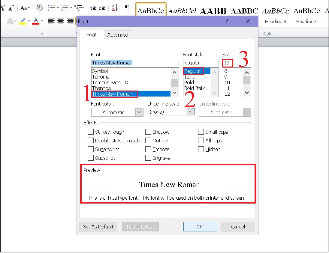 Cách Đổi font chữ mặc định trong word 2016 Dành cho người mới bắt đầu