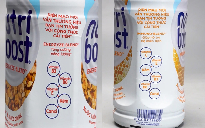 Sữa trái cây Nutriboost được làm từ nước ép trái cây tươi 100%