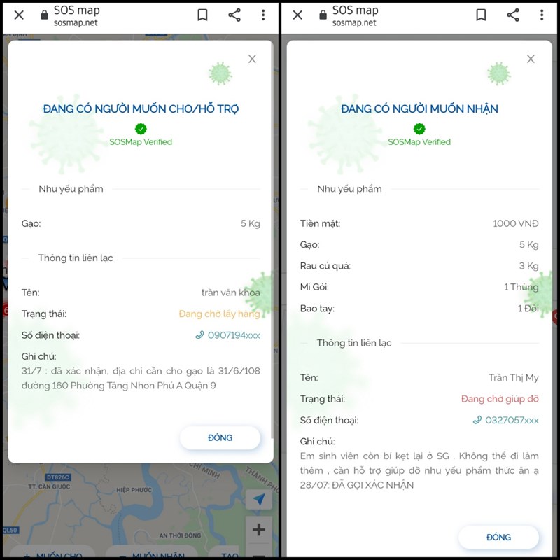 Bản đồ cứu trợ - SOSmap Bản đồ cứu trợ - SOSmap