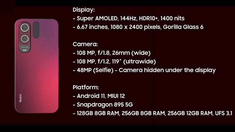Redmi K50 Pro concept Redmi K50 Pro concept