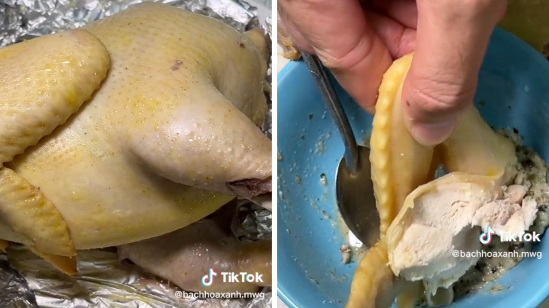How to make garlic steamed chicken with delicious taste, soft sweet meat