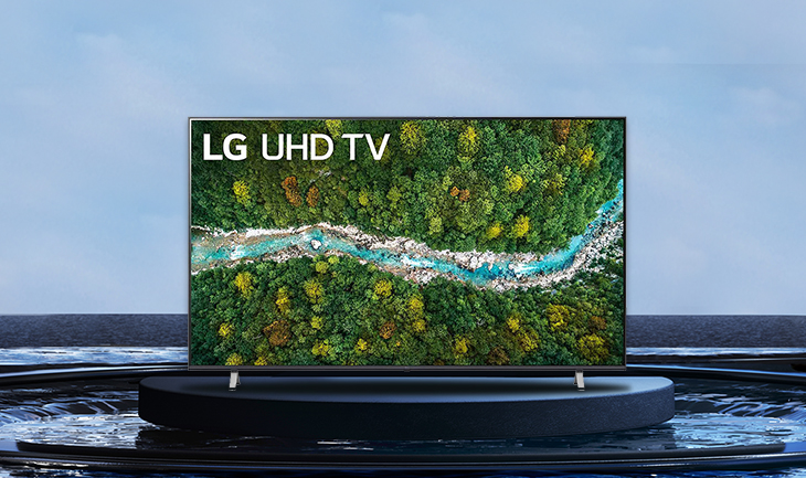 Tivi LG 4K UP7750PTB series thiết kế hiện đại cùng với màn hình 4K sắc nét