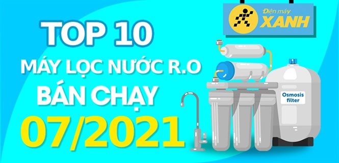 Top 10 Máy lọc nước R.O bán chạy nhất tháng 7/2021 tại Điện máy XANH