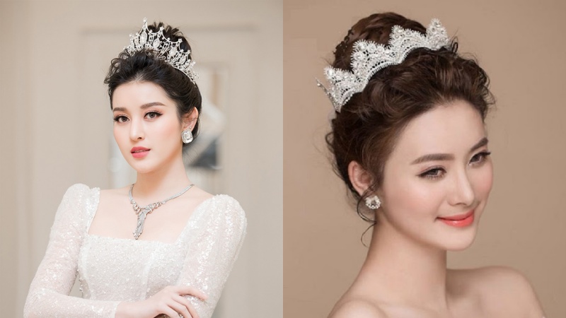 Chọn tóc cưới những kiểu tóc búi cô dâu đẹp đẹp lung linh cho cô dâu châu Á
