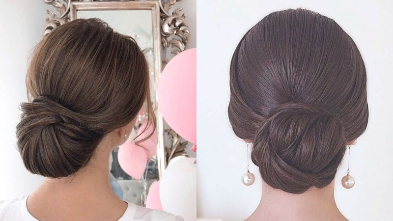 Kiểu tóc bới updo