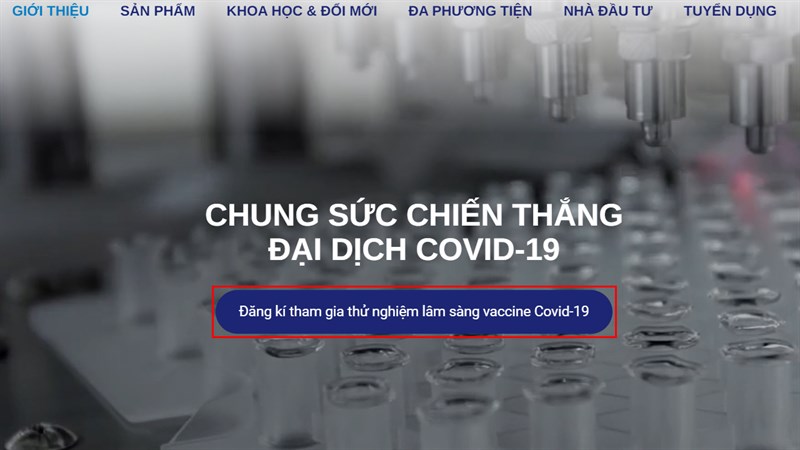 Cách đăng ký tiêm thử nghiệm vaccine Nano Covax