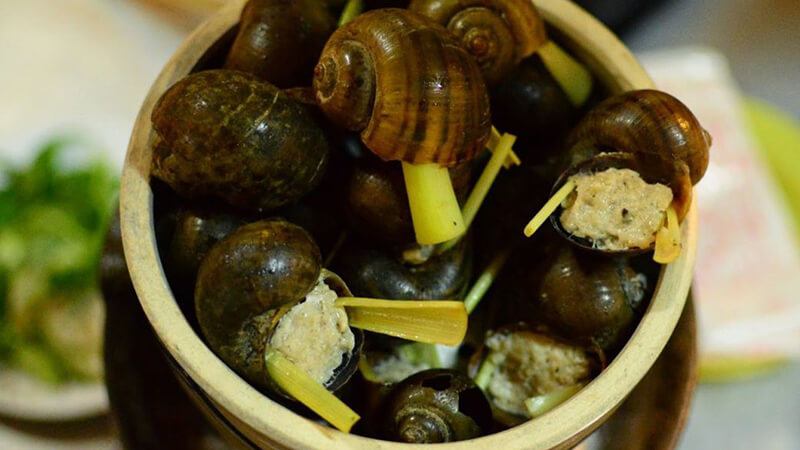 How to make delicious and strange stuffed snails with meat