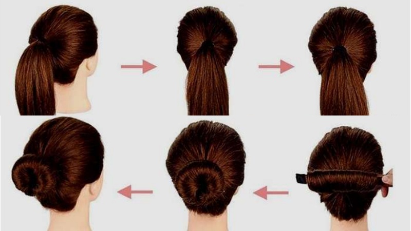 Cách búi tóc củ tỏi nửa đầu đơn giản dễ làm, 10 cách búi tóc củ tỏi cực đơn  giản cho bạn gái
