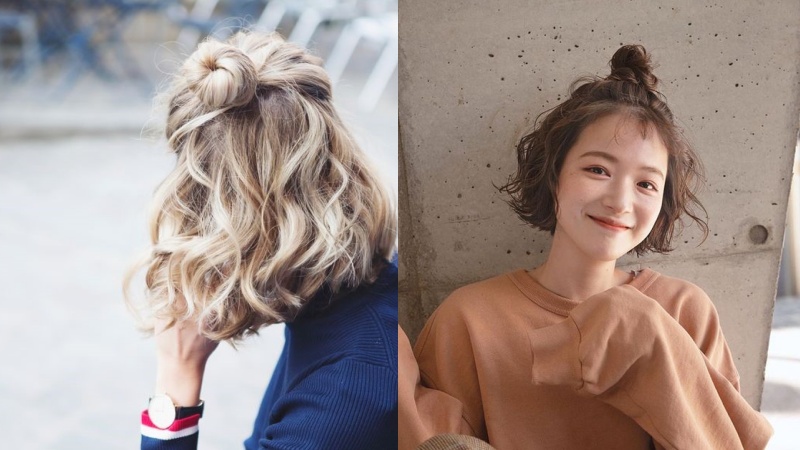 Bí kíp búi tóc củ tỏi kiểu Hàn Quốc siêu đơn giản  Xuân tóc giả hàng đường   httpsxuantocgiahangduongcom