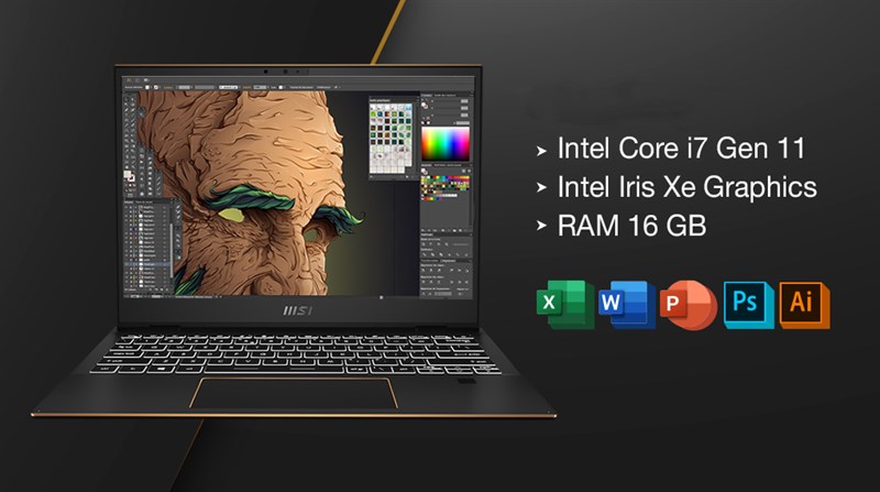 Configure the powerful MSI Summit E13 Flip Evo with the 11th generation Intel Core i7 chip.