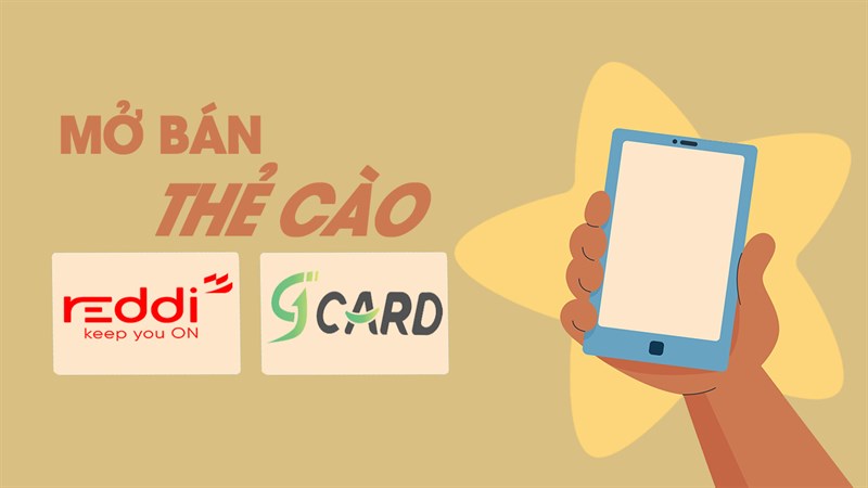 THẺ NẠP ĐIỆN THOẠI REDDI VÀ 9CARD MỞ BÁN