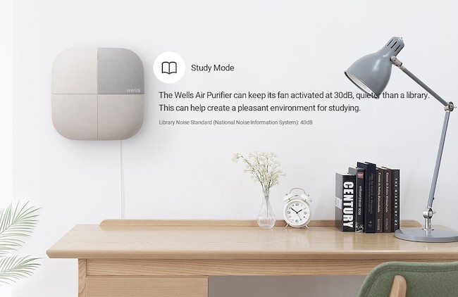 Máy lọc đảm bảo không gian yên tĩnh, hạn chế tiếng ồn nhờ chế độ lọc siêu yên tĩnh Study Mode
