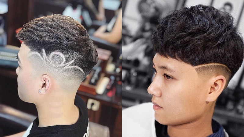 Top 20 kiểu kẻ tóc nam đẹp the xu hướng tattoo hair 2022  The Fist  Barbershop