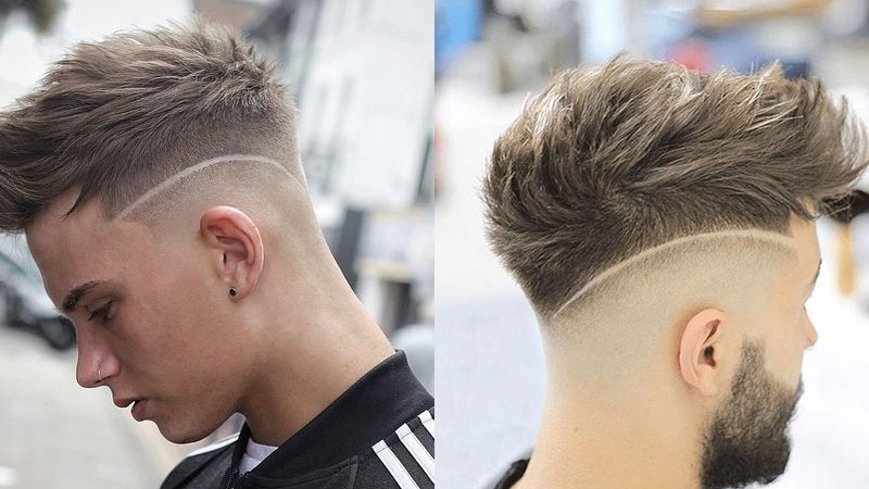 Tóc kẻ vạch Short Quiff