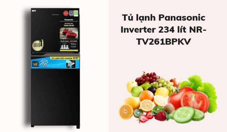 Tủ lạnh Panasonic Inverter 234 lít NR-TV261BPKV