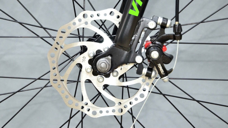 Xe đạp Vivente sử dụng loại phanh đĩa có độ chính xác cao