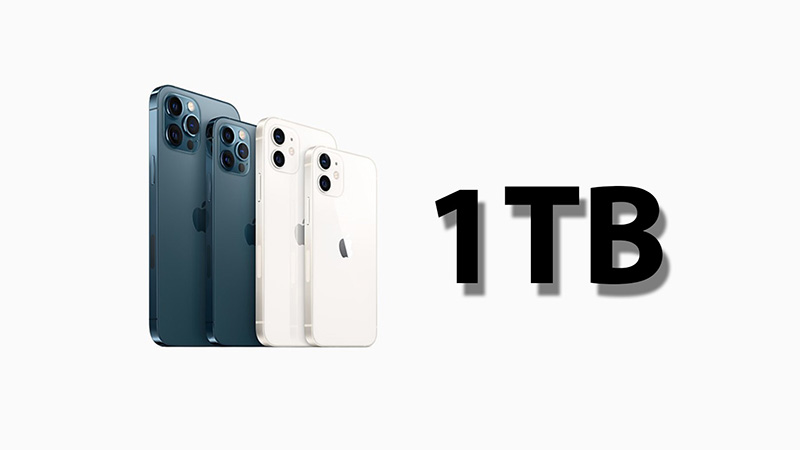 iPhone 13 Pro sẽ có mức dung lượng bộ nhớ lên đến 1 TB. Nguồn: Wccftech. iPhone 13 Pro sẽ có mức dung lượng bộ nhớ lên đến 1 TB. Nguồn: Wccftech.