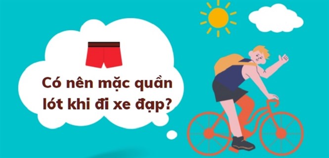 Có nên mặc quần lót bên trong quần thể thao khi đạp xe hay không?