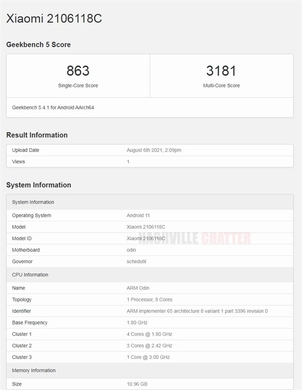 Mi MIX 4 lộ điểm hiệu năng trên Geekbench